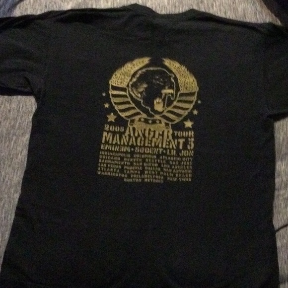 Eminem vintage Anger Management tour 3 shirt 2005 50 cent lil Jon mens size Lrg - Picture 5 of 5